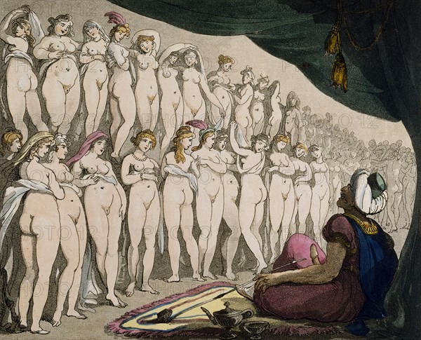 The Harem, by Thomas Rowlandson. England, early 19th century