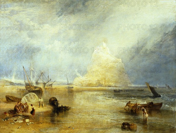 St. Michael's Mount, by J.M.W.Turner. Cornwall, England, 1824