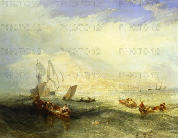 Line Fishing Off Hastings, by J.M.W.Turner. Hastings, England, 1835