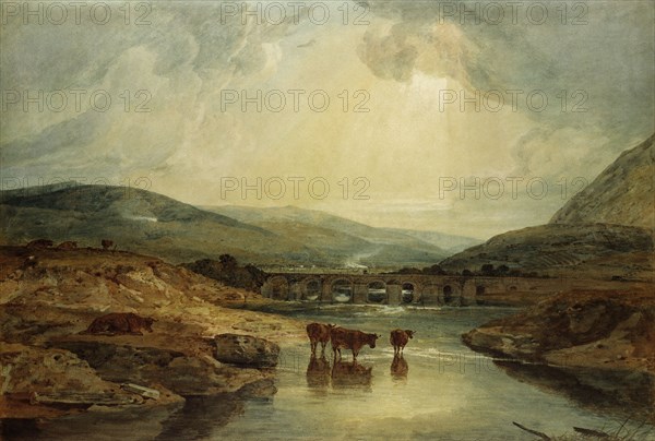 Bridge near The Usk, by J.M.W. Turner. Wales, 19th century