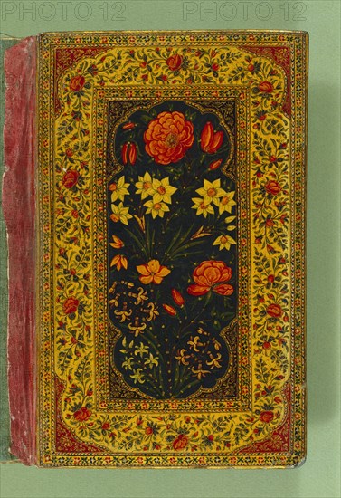 Cover of a manuscript, by Nizami. Persia, 19th century