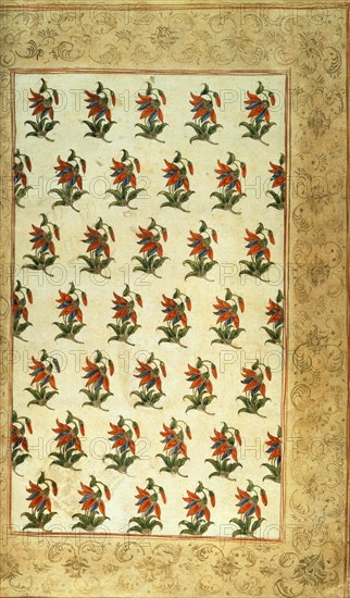 Textile design. India, 18th century