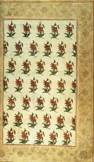 Textile design. India, 18th century