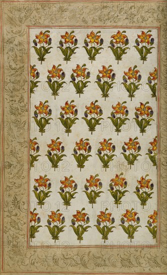 Textile design. India, 18th century