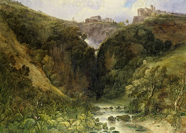 The Falls of Tivoli, by William Wyld. 19th century