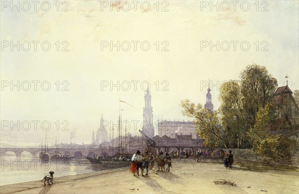 Dresden, by William Wyld. Dresden, Germany, 19th century