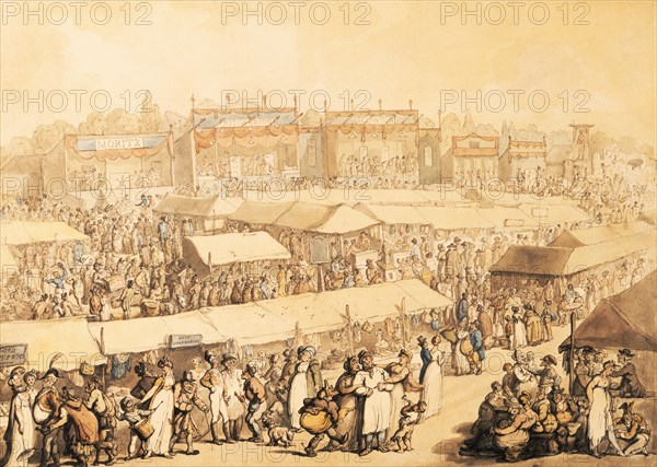 Brook Green Fair, by Thomas Rowlandson. England, 18th-19th century