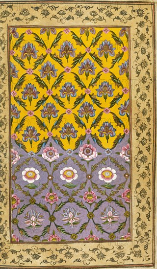 Textile design. India, 18th century