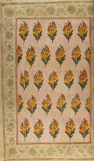 Textile design. India, 18th century