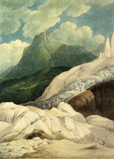 The Source of The Arveiron, by Francis Towne. Switzerland, 1781