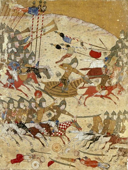 The Defeat of Pir Padishah in 1405. Persia, 1425