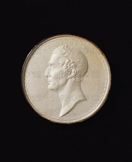 Medal showing portrait of The Duke of Wellington. France, 19th century