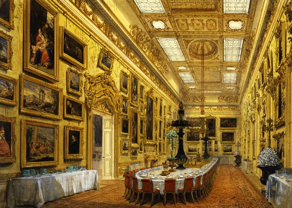 The Gallery, by Joseph Nash. England, mid-19th century