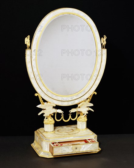 A toilet mirror, by Karl Schmid. Vienna, Austria, 1821
