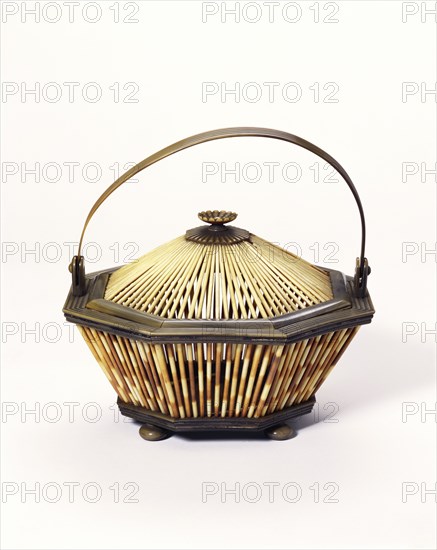 Work basket, by Sedachellum. Visakhapatnam, India, c.1855