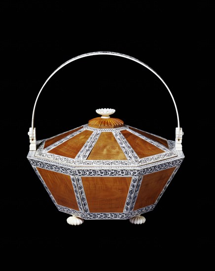 Work basket, by Sedachellum. Vizagapatam, India, 1855