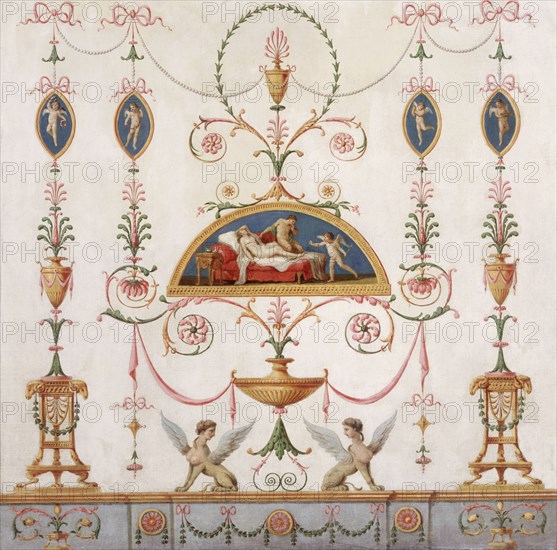 Chimney board, by Robert Adam. England, 18th century