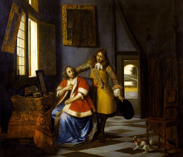 The Intruder, by Pieter de Hooch. Amsterdam, The Netherlands, 17th century