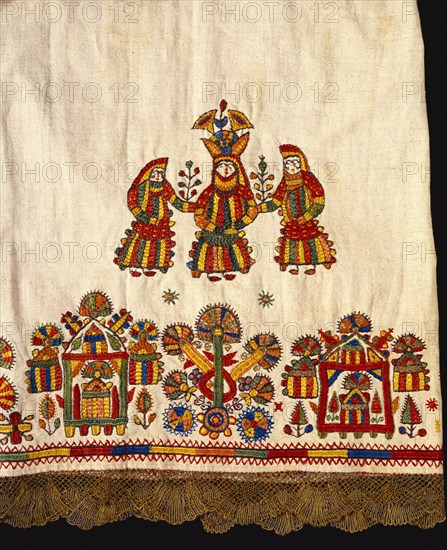 Embroidered robe, detail. Crete, Greece, 1700