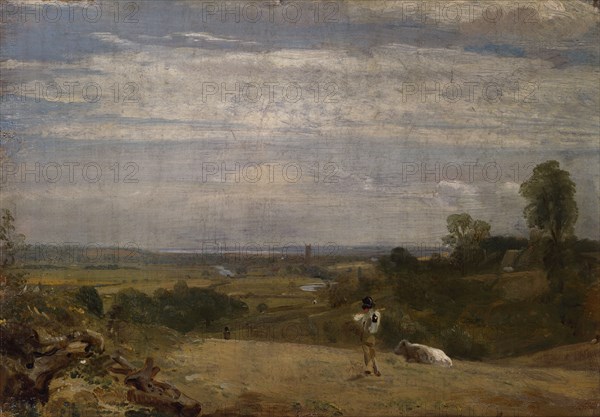 Constable, Vue de Dedham depuis Langham