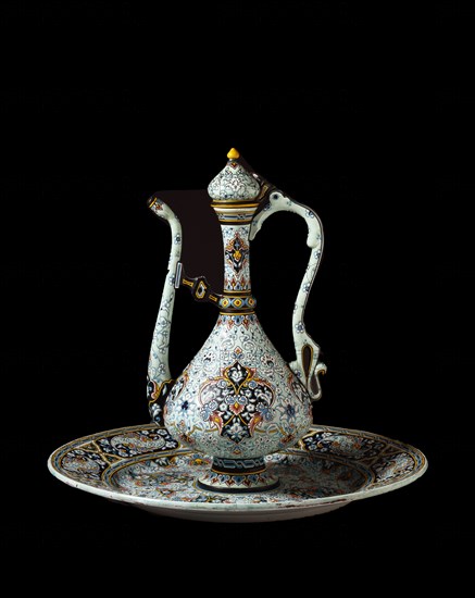 Dish and Ewer, by Leon Parvillee. Paris, France, 1870