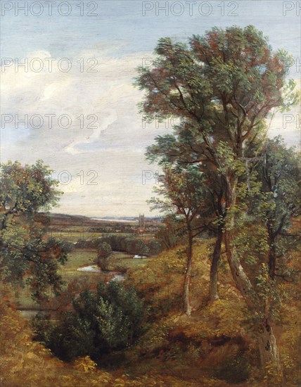 Dedham Vale from the Coombs, by John Constable. England, early 19th century