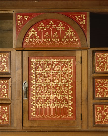 Cabinet, detail, by C.R. Ashbee. England, 20th century