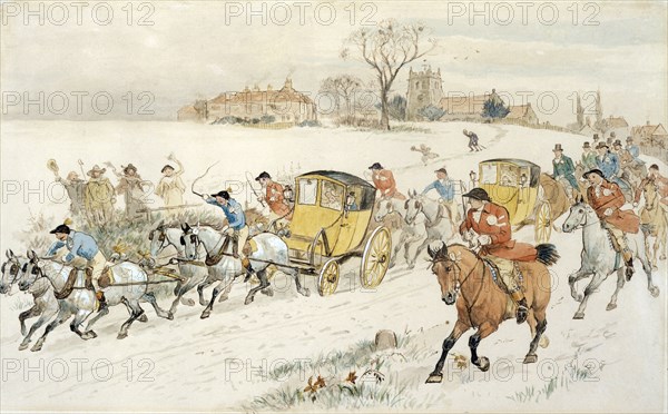 Diana Wood's Wedding, by Randolph Caldecott. England, 19th century