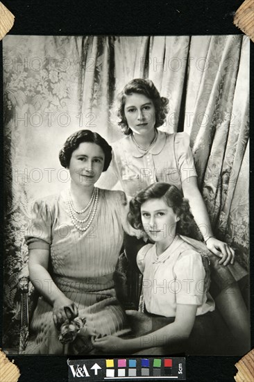 Queen Mother, Princess Margaret and Princess Elizabeth