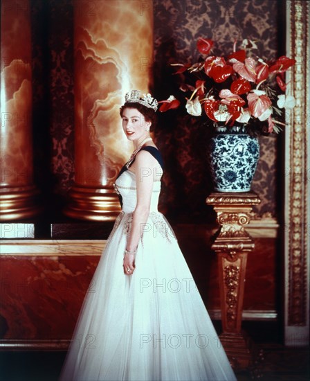 La reine Elisabeth II à Buckingham Palace