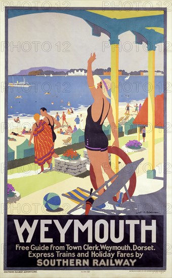 Gawthorne, Affiche publicitaire pour la Southern Railway