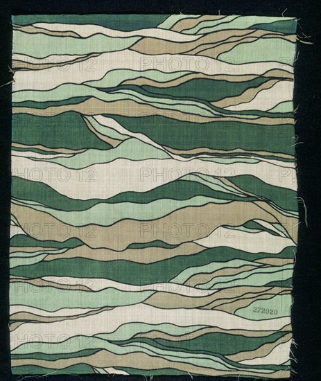 Tissu à motifs dessinés pour la maison Chanel