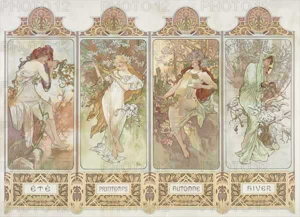 Mucha, Les saisons