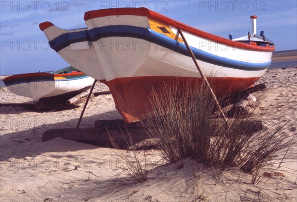 Bateaux sur la plage