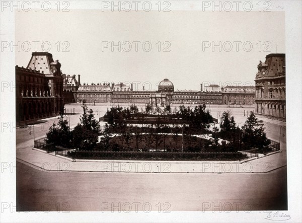 Baldus, Paris, Palais des Tuileries, côté de la Place du Carrousel