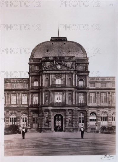 Baldus, Paris, Pavillon des Tuileries, côté du jardin