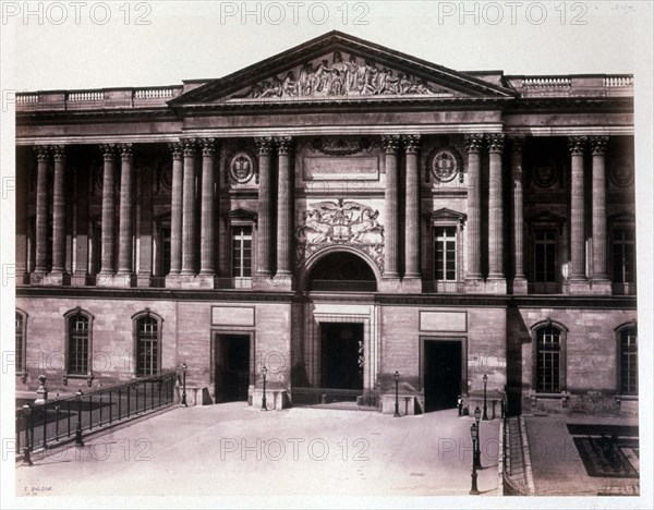 Baldus, Paris, Louvre, la Colonnade