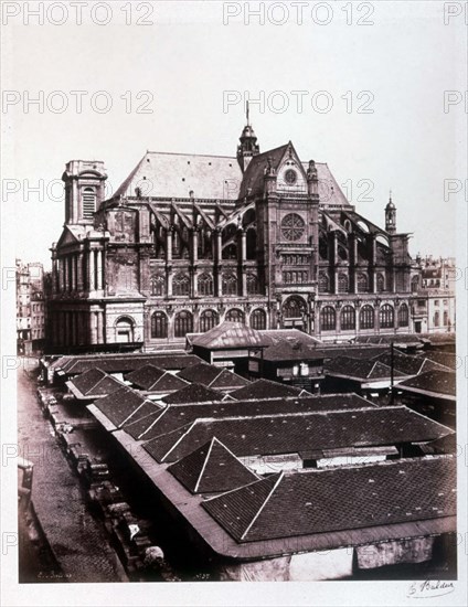 Baldus, Paris, St. Eustache church and the Halles