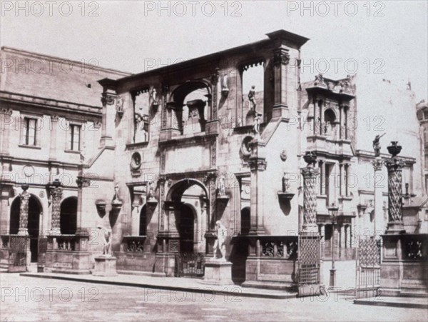 Baldus, Paris, Porte Gaillon à l'Ecole des Beaux-Arts