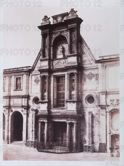 Baldus, Paris, Castle of Anet's portico, at the Ecole des Beaux-Arts