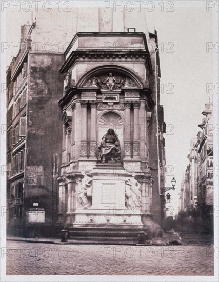 Baldus, Paris, Molière fountain, Rue de Richelieu