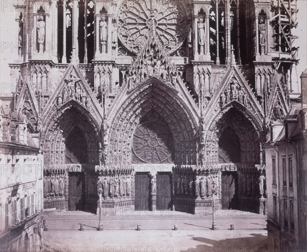 Bisson Frères, Reims Cathedral, Portal with three gates