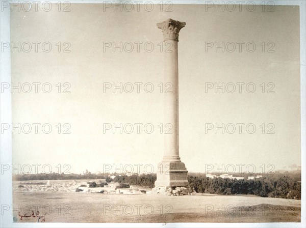 Le Gray Gustave, Egypte, Alexandrie, Colonne de Pompée