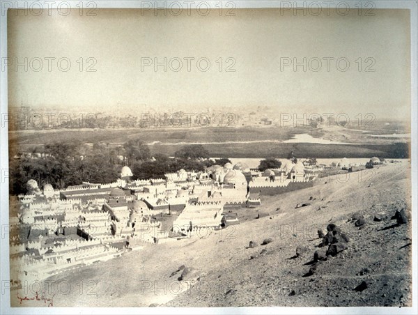 Le Gray Gustave, Egypt, View of Assiout, city of the dead and the living