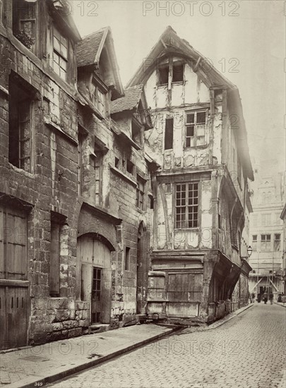 Vue d'une rue de Rouen