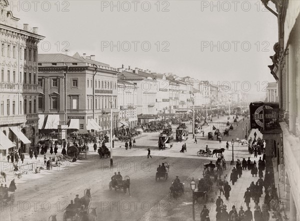 Russia, Nevsky Avenue in St. Peterbourg