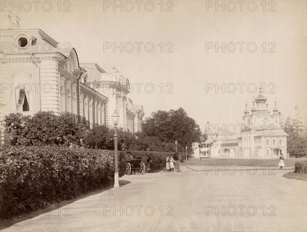 Russie, Palais de l'Empereur à Peterhoff près de Saint-Pétersbourg