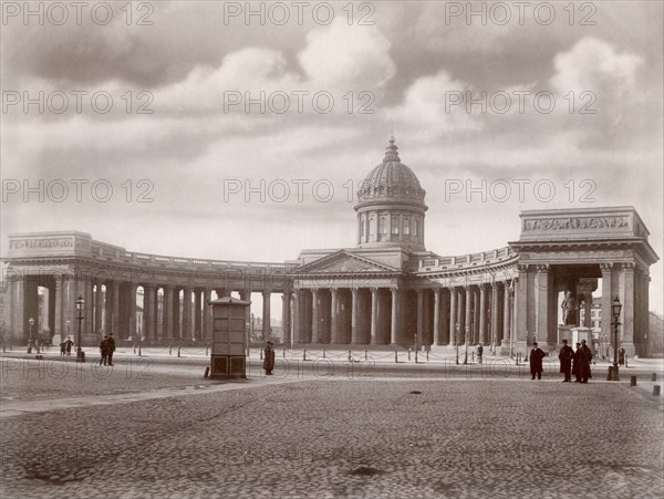 Russie, cathédrale Notre-Dame de Kazan à Saint-Pétersbourg