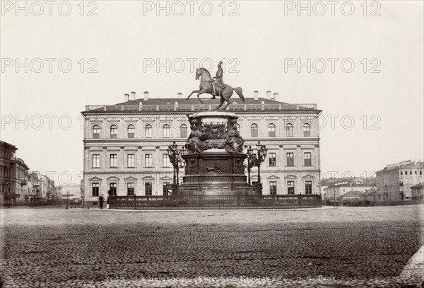 Russia, statue of Nicolas Ist in St. Petersburg