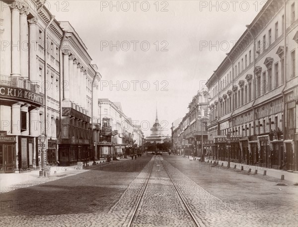 Russie, perspective Nevski à Saint-Pétersbourg